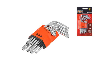 Набор ключей Torx T10-T50 9шт коротк. PRO STARTUL (PRO-87209)
