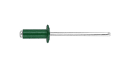 Заклепка вытяжная 3.2х8 мм алюминий/сталь, RAL 6029 (1000 шт в карт. уп.) STARFIX