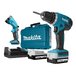 Аккум. дрель-шуруповерт MAKITA DF 347 DWLE в чем. + фонарь