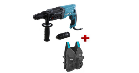 Перфоратор MAKITA HR 2470 FT в чем. + АКЦИЯ Жилет монтажника в подарок