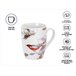 Кружка керамическая, 360 мл., FLOWER BIRD-2, PERFECTO LINEA