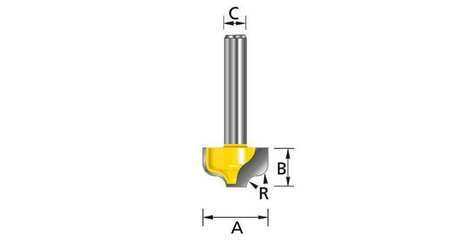 Фреза 19,05х11,11х8х32х6,35х2Т MAKITA