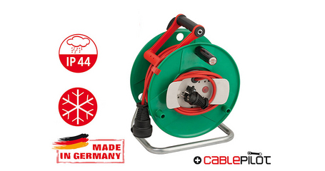 Удлинитель на катушке 40м (1 роз., 3.3кВт, кабель до -35С, с/з) Brennenstuhl Garant