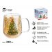 Кружка стеклянная с двойными стенками, 380 мл, серия CHRISTMAS-1, PERFECTO LINEA