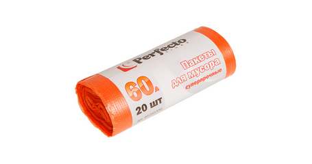 Пакеты для мусора суперпрочные, 60 л, 20 шт., PERFECTO LINEA