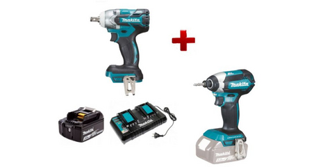 Аккум.  ударный гайковерт MAKITA LXT DTW 285 Z в кор. + АКЦИЯ  АКБ BL1860 со скидкой 50%