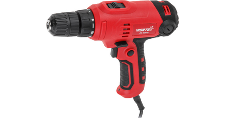Дрель-шуруповерт WORTEX LX DR 1025 D в кор. 400 Вт, 30 Нм, 2 скор., БЗП 0.8-10 мм, 4 м шнур