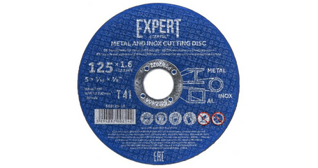Круг отрезной 125х1.6x22.2 мм для металла и нерж. стали EXPERT STARTUL
