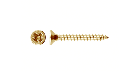 Шуруп универсальный 2.5х10 мм желтый цинк (2000 шт в карт. уп.) STARFIX