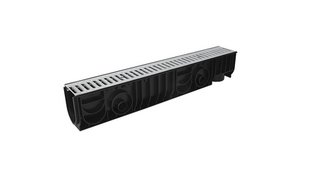 Лоток STANDART 100.175 h179  с решеткой стальной, Ecoteck, РБ