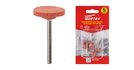 Шлифовальный камень из оксида алюминия 20 мм WORTEX