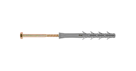 Дюбель рамный(фасадный) TSX-S 10х100 мм нейлон, потай, с шурупом (50 шт в уп.) ТК