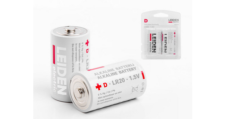 Батарейка D LR20 1,5V alkaline 2шт. LEIDEN ELECTRIC