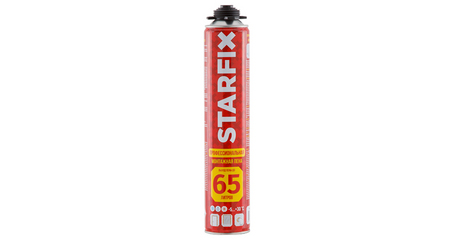 Пена монтажная профессиональная всесезонная STARFIX Foam Pro 65 (850мл)