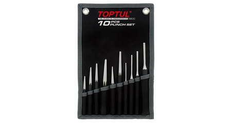 Набор выколоток 10шт на полотне TOPTUL
