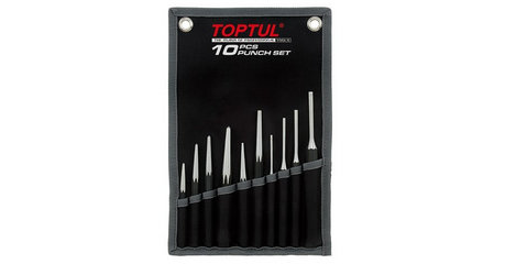 Набор выколоток 10шт на полотне TOPTUL