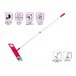 Швабра для пола с насадкой из микрофибры, фуксия, PERFECTO LINEA