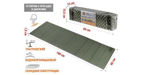Коврик туристический складной, ARIZONE