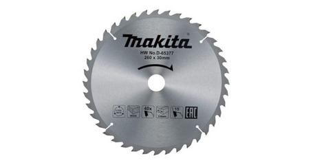 Диск пильный для дерева, 260x30x2.6/1.8x40T MAKITA