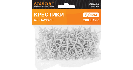 Крестики д/кафеля 2,0мм 200шт STARTUL MASTER (ST4404-20)