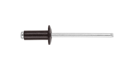 Заклепка вытяжная 4.8х12 мм алюминий/сталь, RAL 8019 (500 шт в карт. уп.) STARFIX