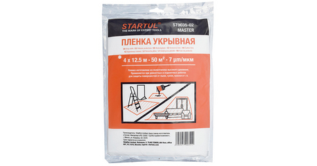Пленка укрывная 4x12,5 м, 7 мкм STARTUL MASTER (ST9035-02)