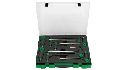 Набор ключей L-Type TORX 2-10мм 9шт в пласт.боксе TOPTUL