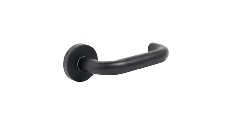 Ручка дверная СТАНДАРТ 0203 SS (60-90) BLACK ЧЕРНАЯ INOX нержавеющая сталь