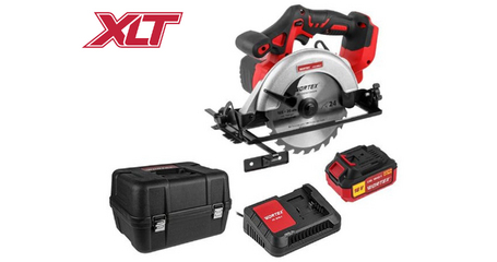 Аккум. циркулярная пила WORTEX CCS 1816-1 в чем. ALL1 XLT SET 18 В, 165 мм, до 55 мм, 4 Ач