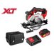 Аккум. циркулярная пила WORTEX CCS 1816-1 в чем. ALL1 XLT SET 18 В, 165 мм, до 55 мм, 4 Ач