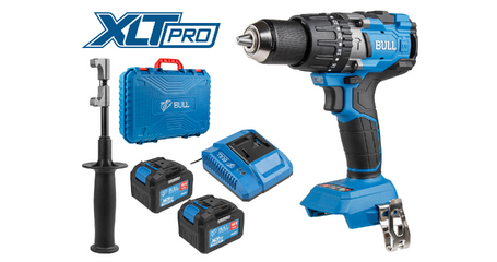 Аккум. дрель-шуруповерт BULL SR 1805 в чем. XLTpro, 2х6 А*ч, БЕСЩЕТ., 18 В, 120 Н*м, БЗП(мет.) 13 мм