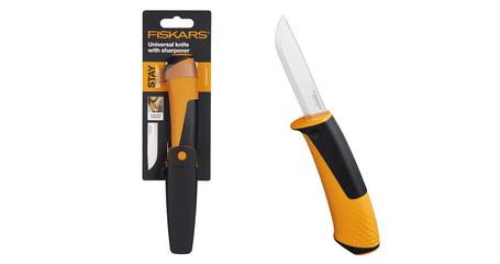 Нож универсальный с точилкой FISKARS