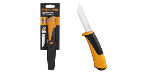 Нож универсальный с точилкой FISKARS