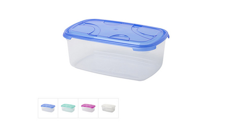 Контейнер пласт. прямоуг. 0.9 л, с крышкой, Frigo Plus, DRINA