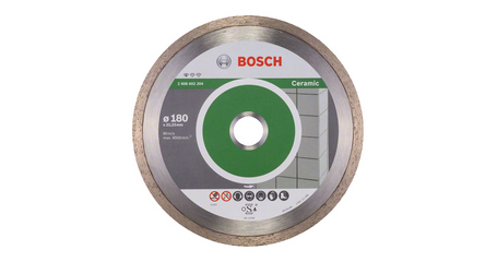 Алмазный круг 180х22 мм по керамике сплошн. STANDARD FOR CERAMIC BOSCH
