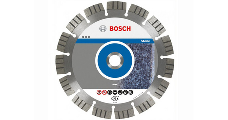 Алмазный круг 115х22 мм по камню сегмент. Turbo BEST FOR STONE BOSCH