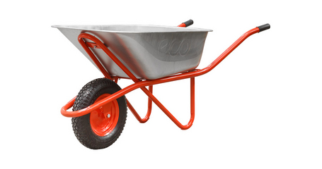 Тачка строительная ECO WB301-1 (130л, 300кг, 1 пневмоколесо 4.00-8)