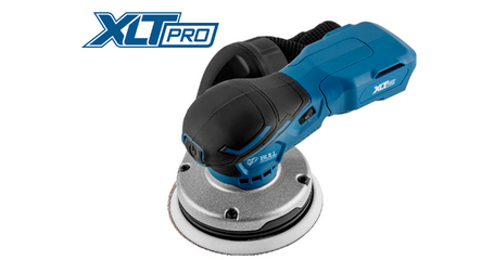 Аккум. эксцентриковая шлифмашина BULL CRS 1218 E в кор. XLTpro SOLO БЕСЩЁТ., 18 В, 125 мм