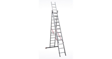 Лестница алюм. 3-х секц. 309/796/328 см 3х12 ступ. 20,2кг  NV3230 Новая Высота