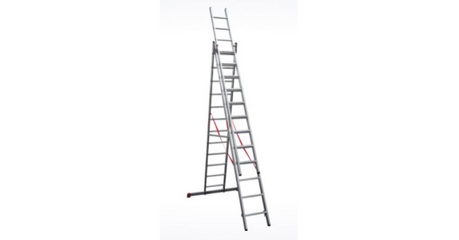 Лестница алюм. 3-х секц. 309/796/328 см 3х12 ступ. 20,2кг  NV3230 Новая Высота