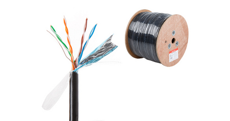 Кабель витая пара F/UTP Cat5E 4х2х24AWG (0.51мм) 305м, медь, наруж. (PE) Юпитер