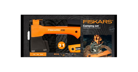 Туристический набор (топор+пила+нож) FISKARS