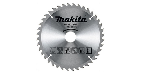 Диск пильный 190х30 мм 40 зуб. по дереву MAKITA