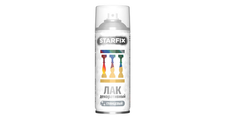 Лак декоративный акриловый прозрачный STARFIX 520мл