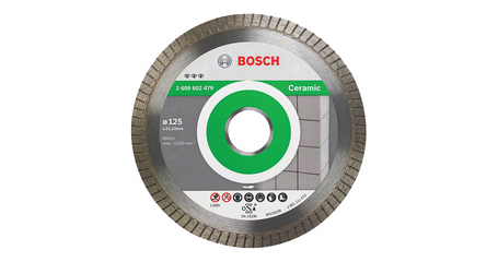 Алмазный круг 125х22 мм по керамике Turbo BEST FOR CERAMIC EXTRA-CLEAN BOSCH