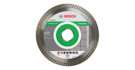 Алмазный круг 125х22 мм по керамике Turbo BEST FOR CERAMIC EXTRA-CLEAN BOSCH