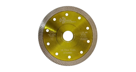 Алмазный круг 125х22 мм по керамике сплошн.ультратонкий Ultra Thin X-Turbo TRIO-DIAMOND