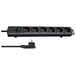 Удлинитель 2м (6 роз., 3.3кВт, с/з, выкл., ПВС) черный Brennenstuhl Comfort-Line