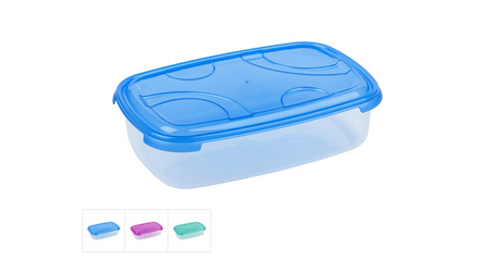 Контейнер пласт. прямоуг. 3 л, с крышкой, Frigo Plus, DRINA