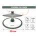 Крышка стеклянная, 260 мм, с силиконовым ободом, круглая, NATURAL GREEN, PERFECTO LINEA